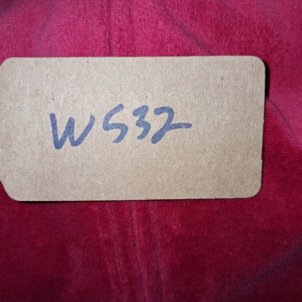 Kim Rogers Rich Red Velvet Teddy Jacket In A Size PM. - Picture 6 of 7